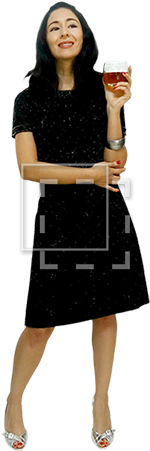 People Standing Talking Png - Cut Out People Drinking (450x450), Png Download