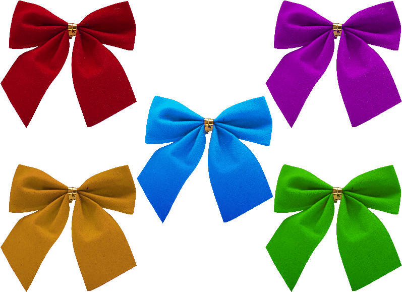 Christmas Bell With Silver Bow Png - Bow Png (800x600), Png Download