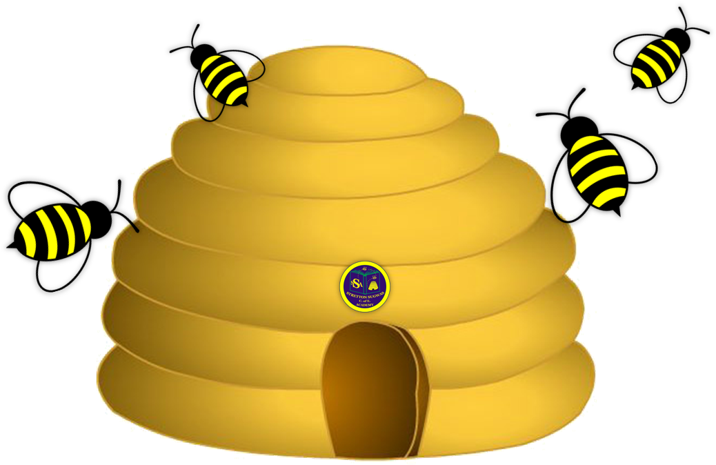 Bee Hive Clipart School - Bumble Bee Clip Art (1098x784), Png Download