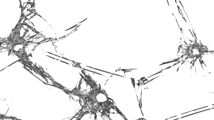 Bullet Hole Glass - Drawing (720x405), Png Download