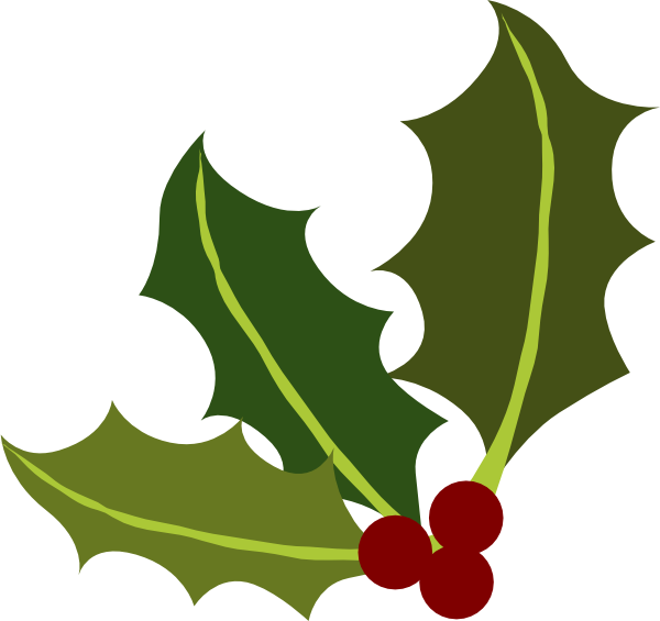 Holly Leaf Png - Holly Leaves Clipart (600x565), Png Download