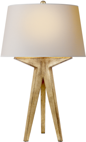 Modern Lamp Png Photo - Russell Modern Tripod Table Lamp - Gilded - Visual (480x480), Png Download