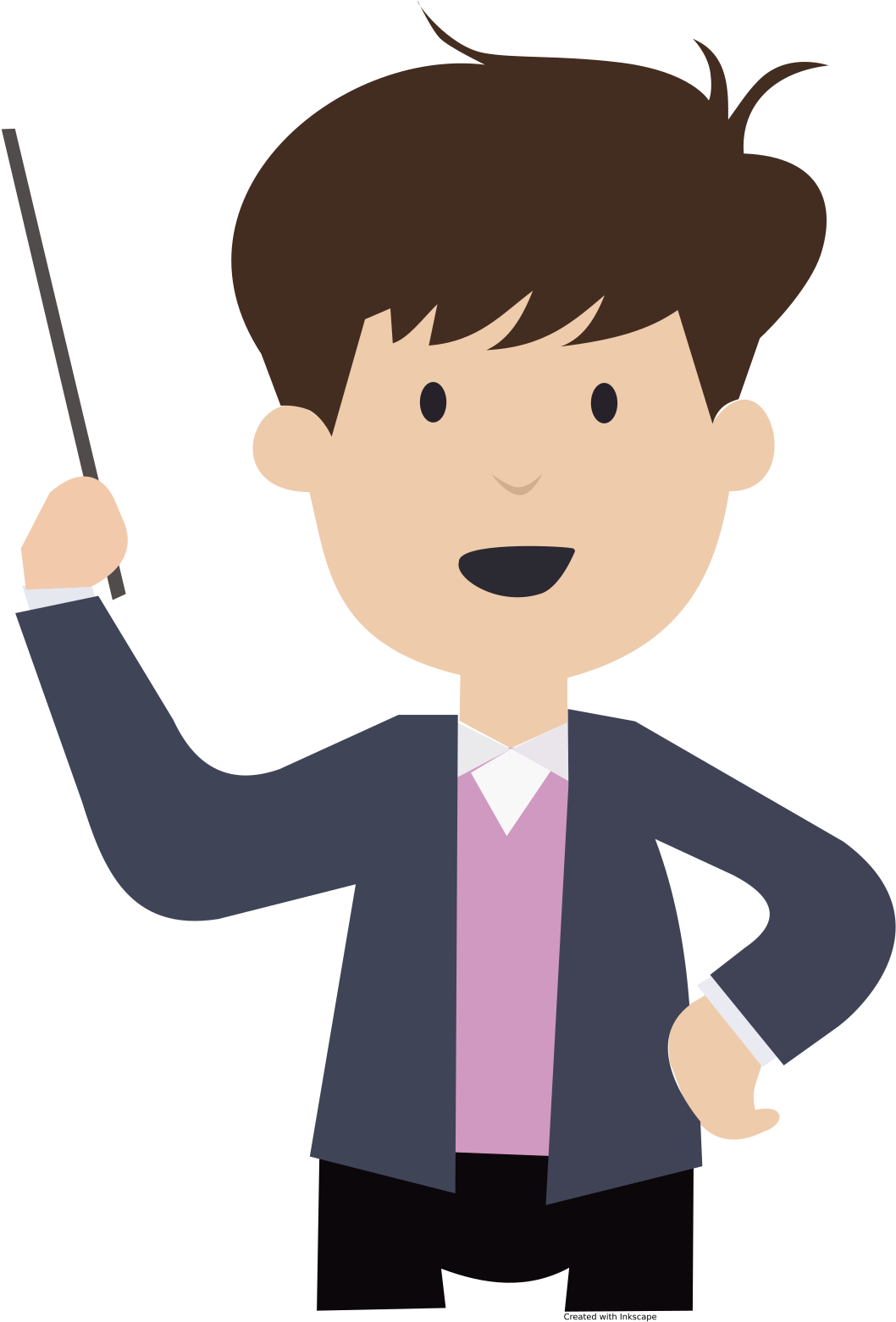 Medium Image - Clipart Teacher (566x800), Png Download