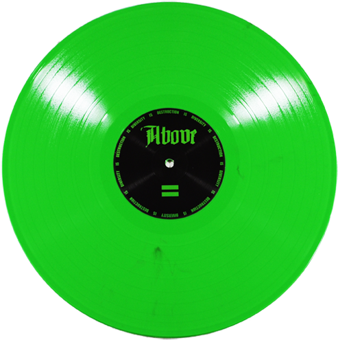Midnight Black Vinyl Slime Green Vinyl - Supreme Malicious Necro Terror (500x500), Png Download