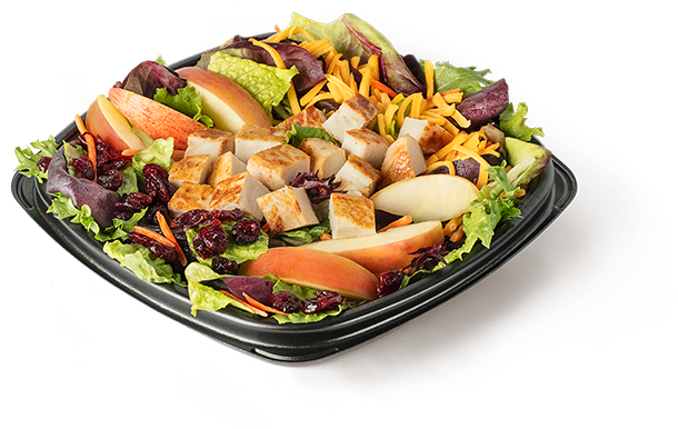 Apple & Cranberry Chicken Salad - Salad (666x401), Png Download