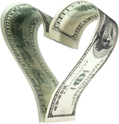Money Png Pics Photos - Money Heart Png (384x400), Png Download
