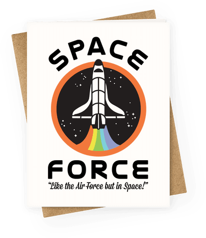 Space Force Like The Air Force But In Space Greeting - Perpetual Cycle (484x484), Png Download