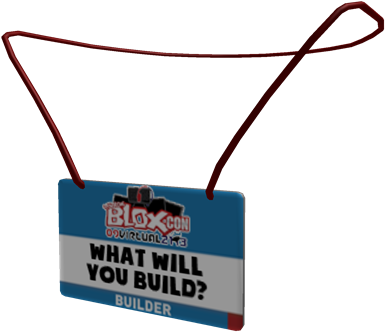 Virtual Bloxcon 2013 Lanyard - Roblox Conference Lanyard (420x420), Png Download