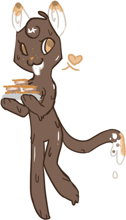Cute Furry Girls - Cartoon (441x750), Png Download