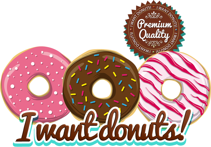 Dunkin Donuts Clipart Sprinkled Donut - Want A Donut (864x603), Png Download
