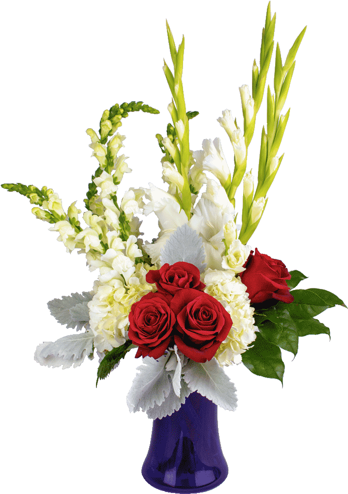 Patriotic Expression Bouquet - Flower Bouquet (1024x1024), Png Download