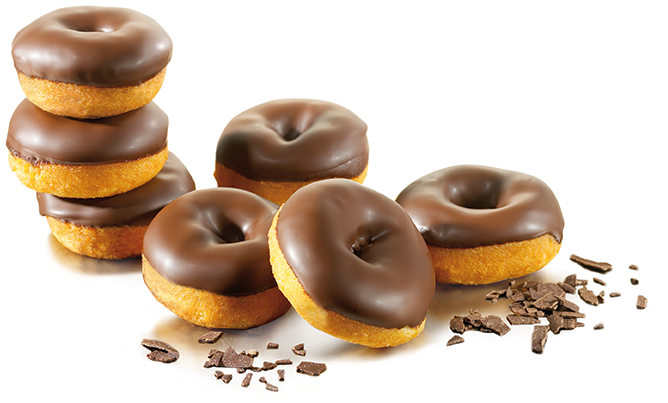 Mini Chocolate Donuts - Belgoods Bakeware Silicone Mini Donut Pan - 12 Cup (700x525), Png Download