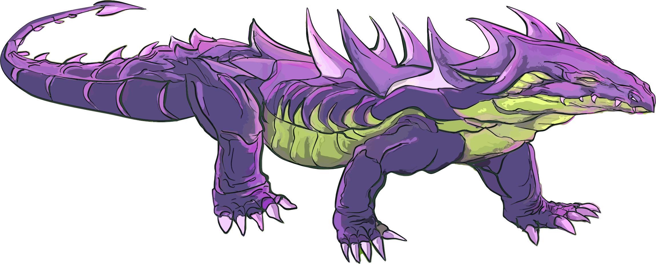 This Free Icons Png Design Of Giant Lizard (2298x924), Png Download