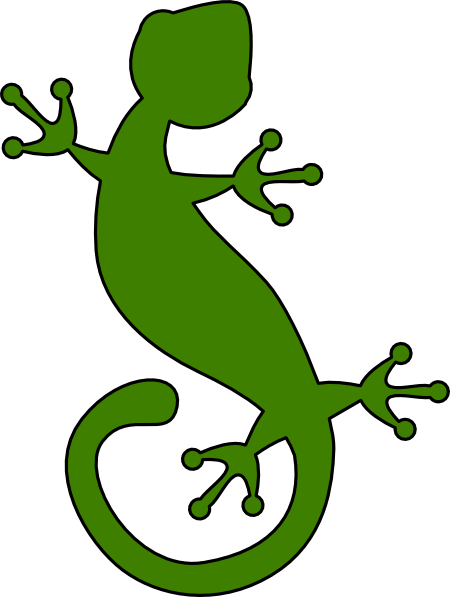 Lizard - Gecko Clipart (450x597), Png Download
