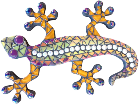Mosaic Gecko Project Kit - Lizard Mosaic (480x360), Png Download