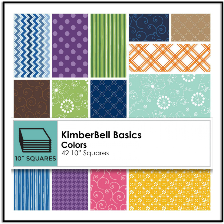 Kimberbell Basics 10 Inch Pre Cut Squares, Colors - Motif (740x740), Png Download