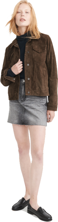 Smooth, Sensual And With A Touchable Texture, Suede - Miniskirt (247x768), Png Download
