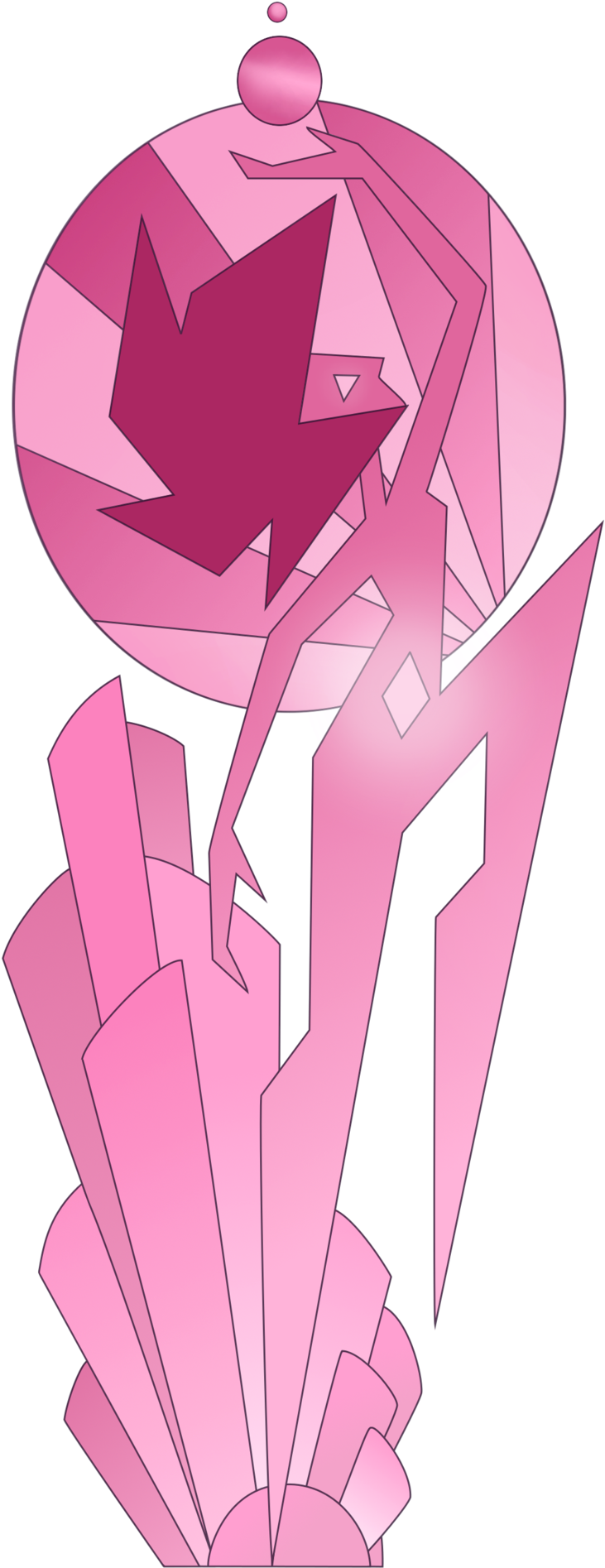 Pink Diamond Png - Pink Diamond And White Diamond (1024x1969), Png Download