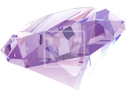 Pink Diamond Png - Transparent Background Purple Diamond Transparent (550x366), Png Download