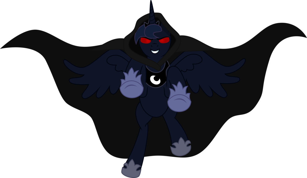Sir Teutonic Knight, Cape, Clothes, Glowing Eyes, Nightmare - Princess Luna (1280x742), Png Download