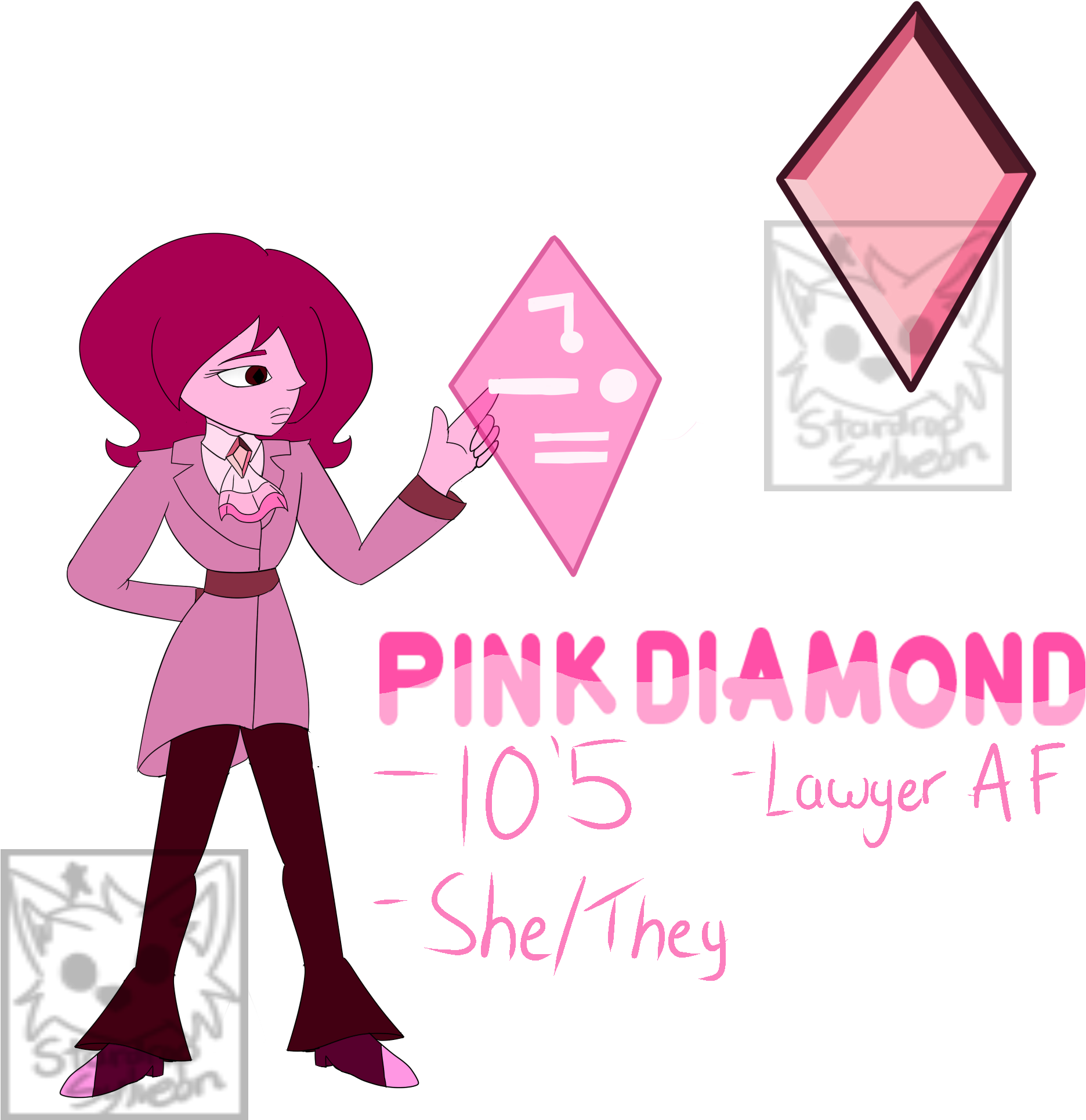 Pink Diamond's Gallery - Pink Diamond (2597x2124), Png Download