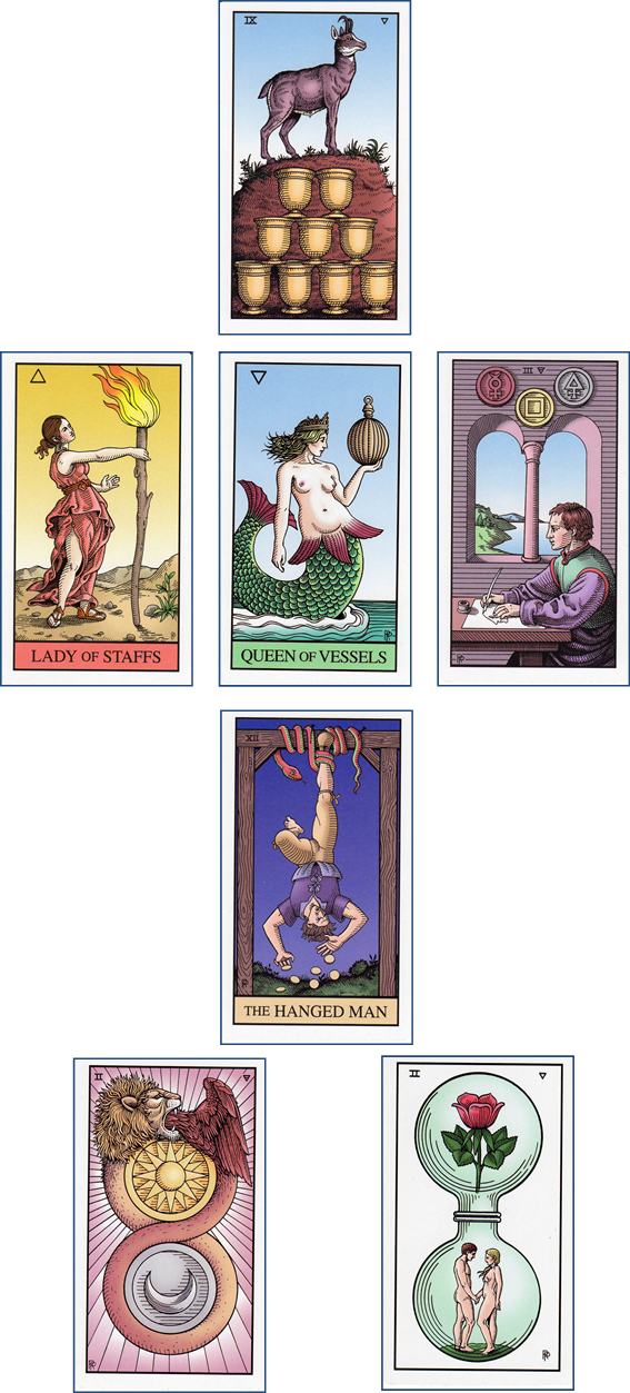 Alchemical Tarot 7 Card Wish Spread - Mermaid Vessel, Mermaid Earrings, Also Available Awesome (567x1253), Png Download