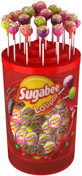 Sugabee Classic Lollipop - Sugabee Lollipop (279x600), Png Download