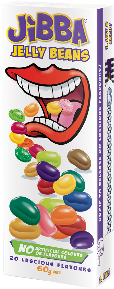 Jelly Beans 60g - Jibba Jelly Beans 60g (682x1000), Png Download