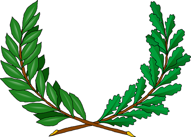 Green, Tree, Branches, Cartoon, Peace, Vine, Greek - Vine Coat Of Arms (640x459), Png Download