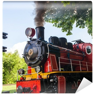 Steam Locomotive Blowing Off The Smoke Wall Mural • - Steam Locomotive (400x400), Png Download