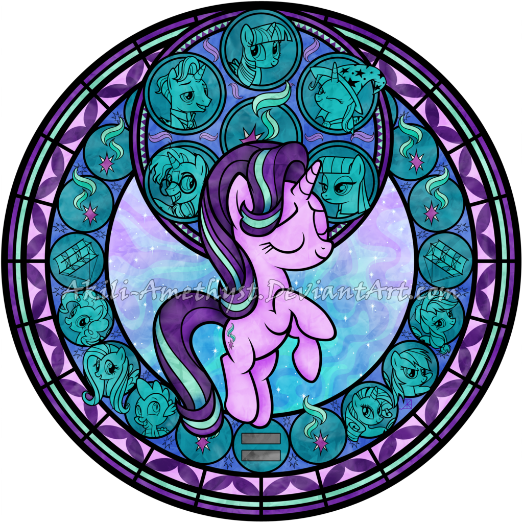 Alicorn, Applejack, Artist - Akili Amethyst Starlight Glimmer (1024x1024), Png Download