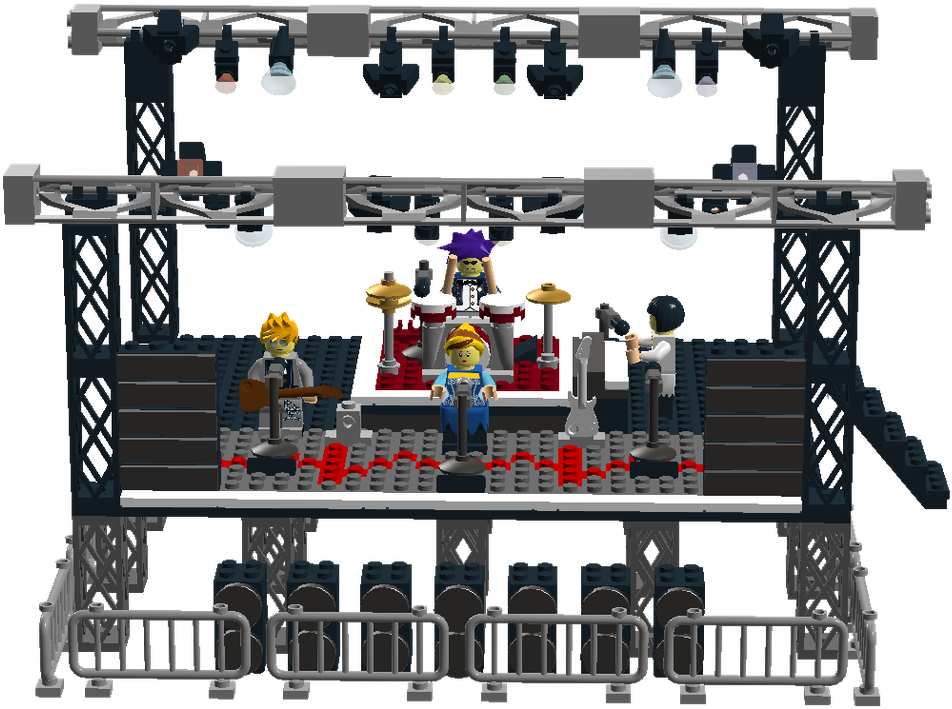 Concert In The Park - Lego Stage Lights (1600x845), Png Download