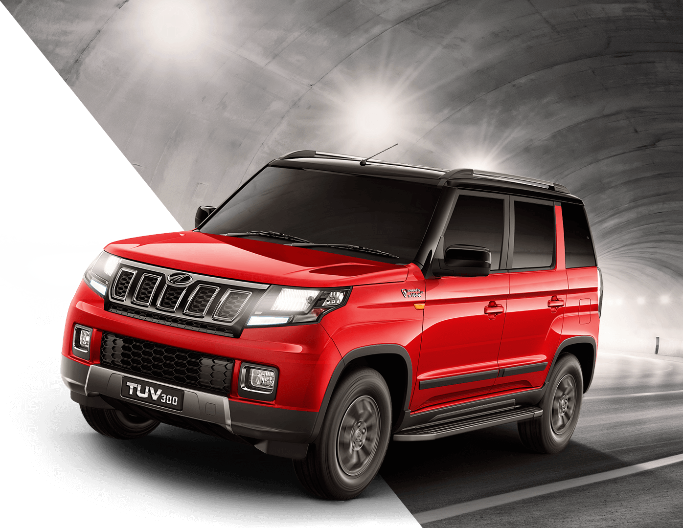Mahindratuv300 Car - Compact Sport Utility Vehicle (1396x1080), Png Download