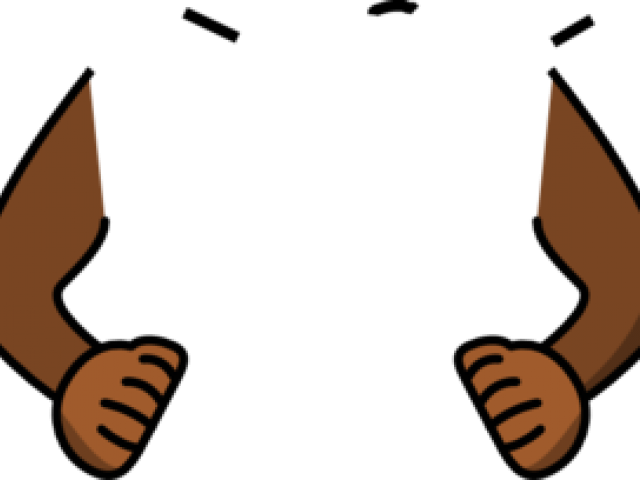 Arm Clipart Png - 2 Brazos Animados (640x480), Png Download