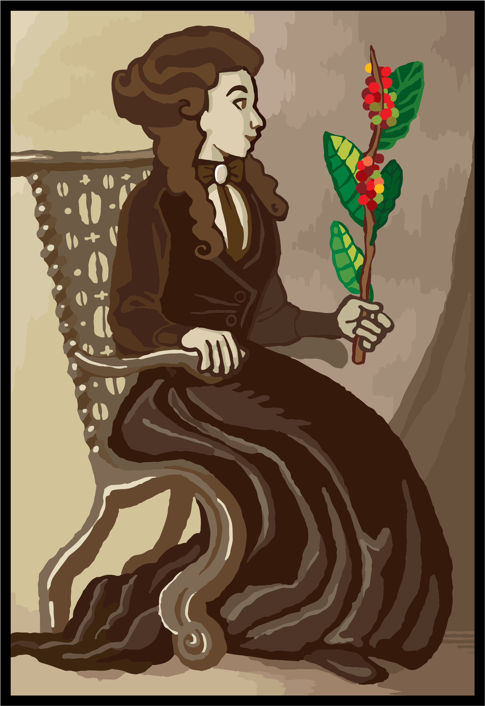 Costa Rica Hacienda Miramonte Natural Process - Illustration (2560x3247), Png Download