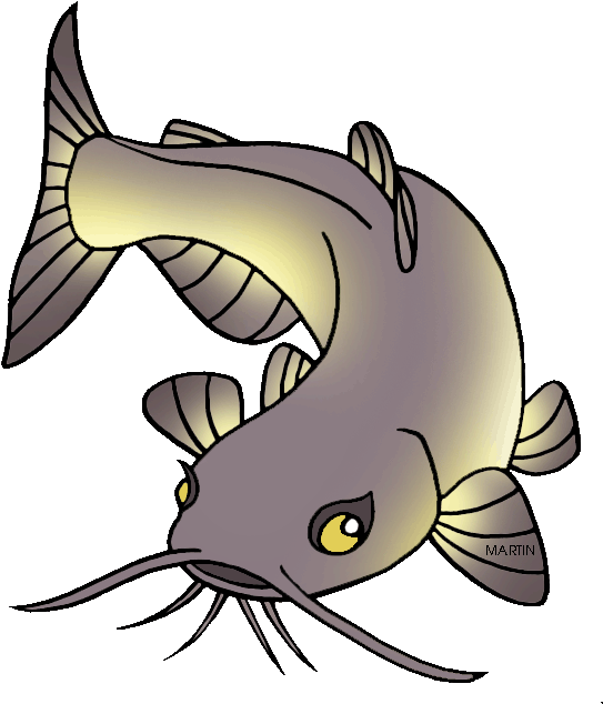Nebraska Clipart Png - Catfish Clip Art (617x648), Png Download