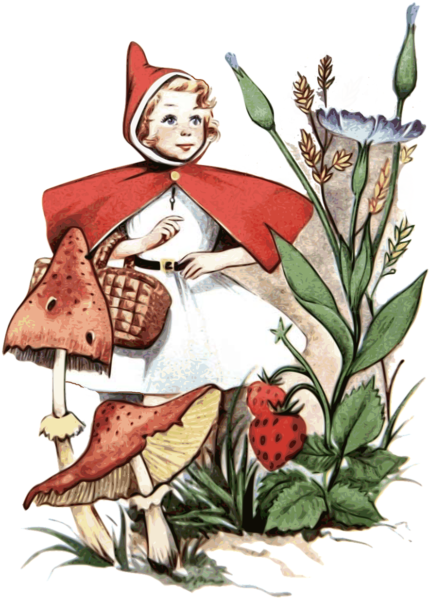 Little Red Riding Hood Red Hood Png Image - Chapeuzinho Vermelho Historia Charles Perrault (946x1280), Png Download