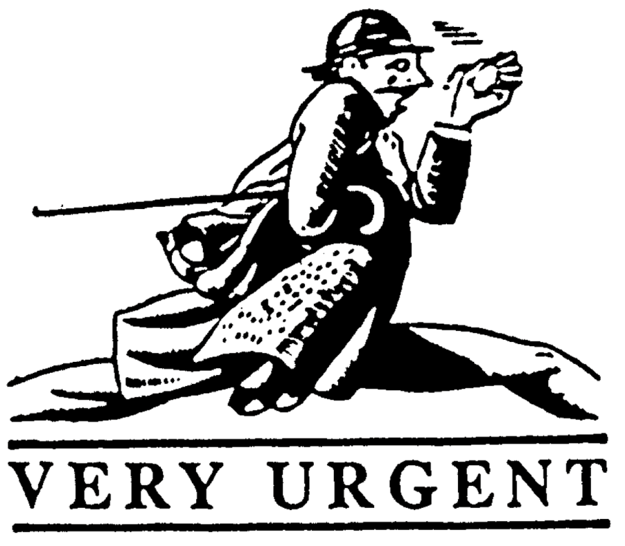 Very Urgent Rubber Stamp Craft And Card Making Stamps - Poster (1000x1000), Png Download