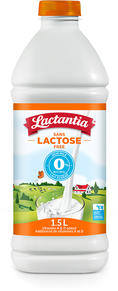 Lactantia Lactose Free Skim Milk - Lactose Free Milk Canada (580x1010), Png Download