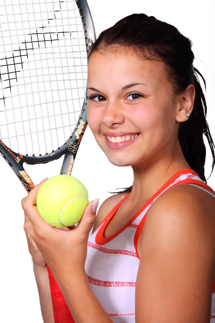 Tennis Fitness Sport Woman Girl Png Image - Lose Weight With Tennis (853x1280), Png Download