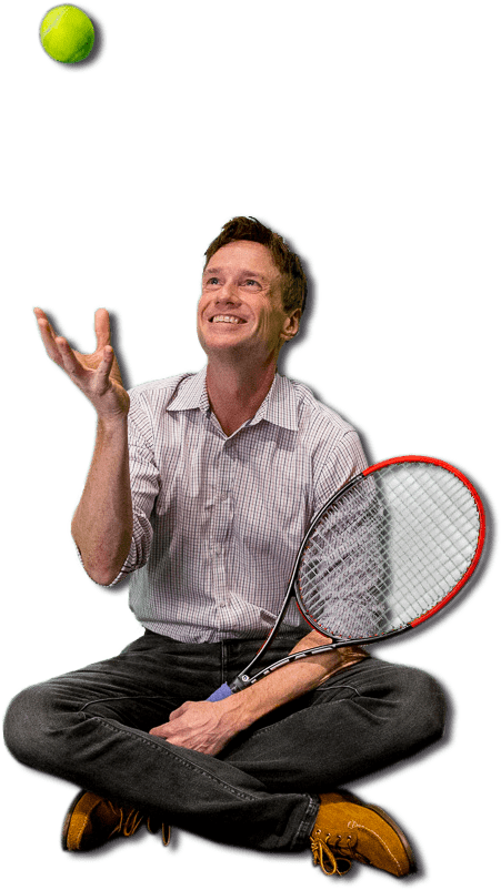 Eye On The - Tennis Player (662x917), Png Download
