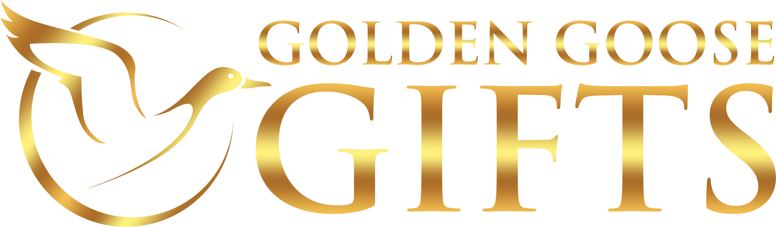 Golden Goose Gifts - Calligraphy (3000x1091), Png Download