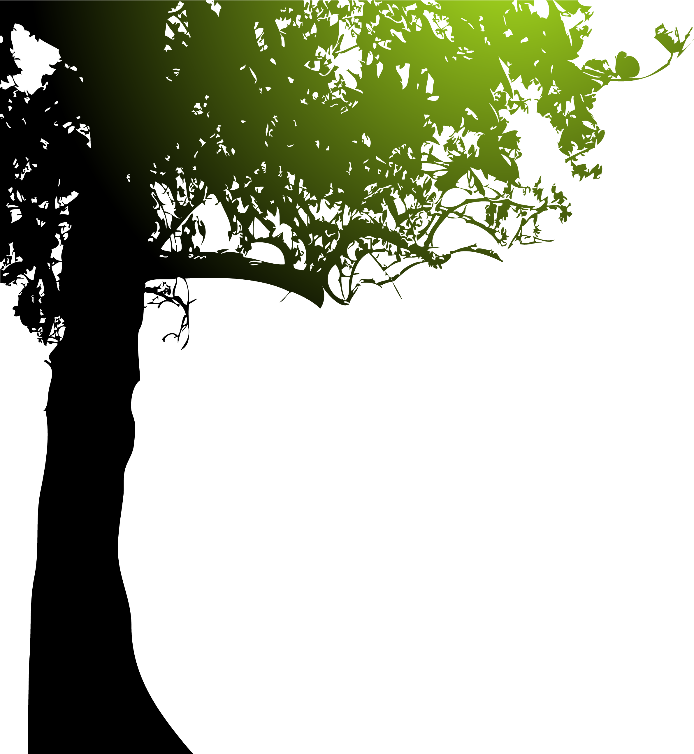 Silhouette Royalty Free Tree - Silueta De Arbol Clipart (2381x2588), Png Download