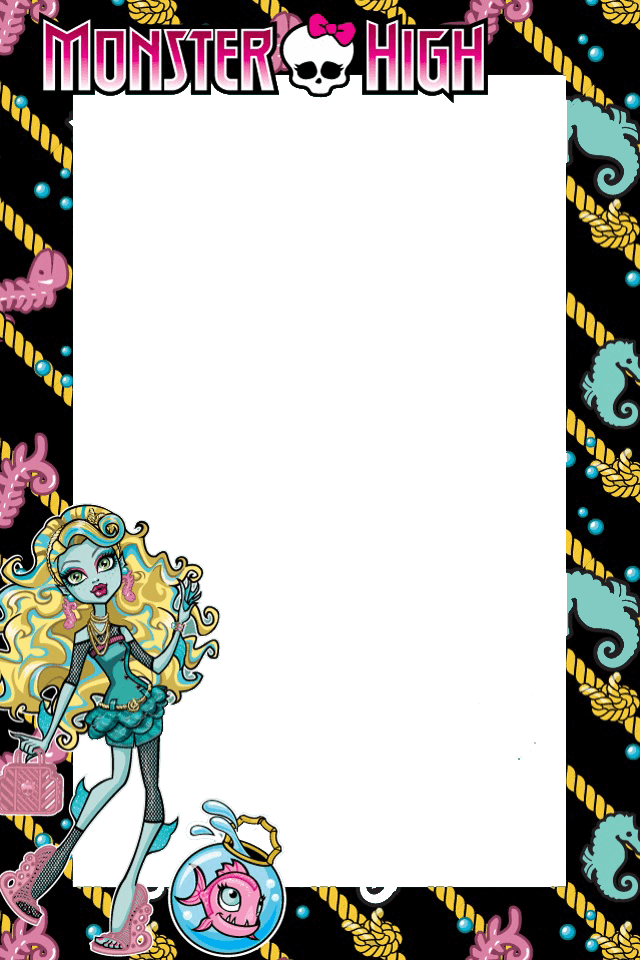 Marco Para Foto Monster High - Monster High (640x960), Png Download