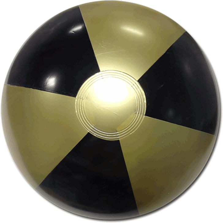 Black And Gold Beach Balls (750x750), Png Download