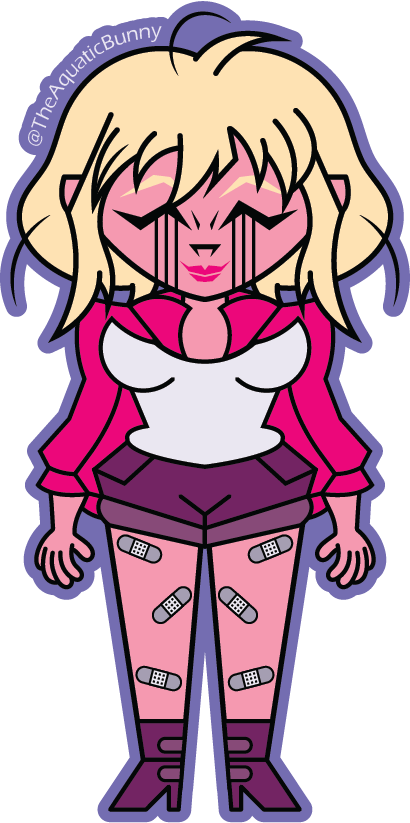 Aquaticbunny - Cartoon (410x823), Png Download