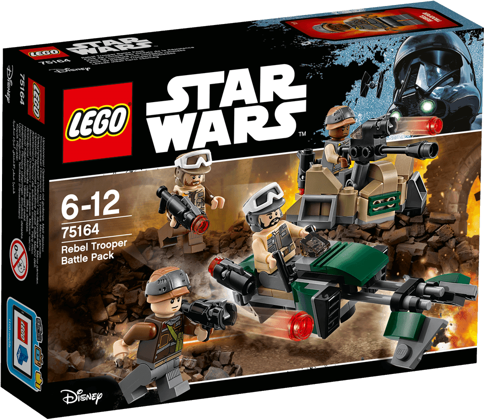 Конструктор Lego Star Wars Боевой Набор Повстанцев - Lego Star Wars Rebel Sets Battle Pack (1488x837), Png Download