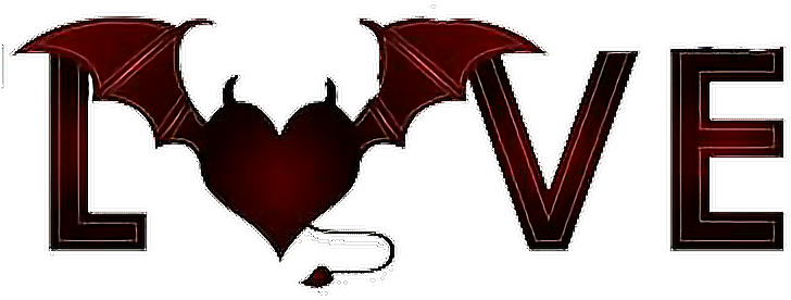 #love #bat #devil #wings - Illustration (764x452), Png Download