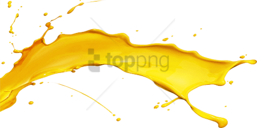 Free Png Yellow Paint Splash Png Png Image With Transparent - Illustration (850x424), Png Download