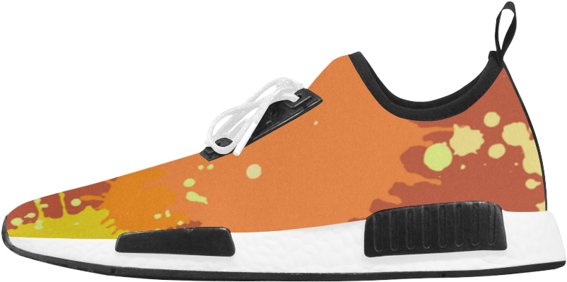 Summer Orange Yellow Splash Painting Women's Draco - Shoe (1000x1000), Png Download
